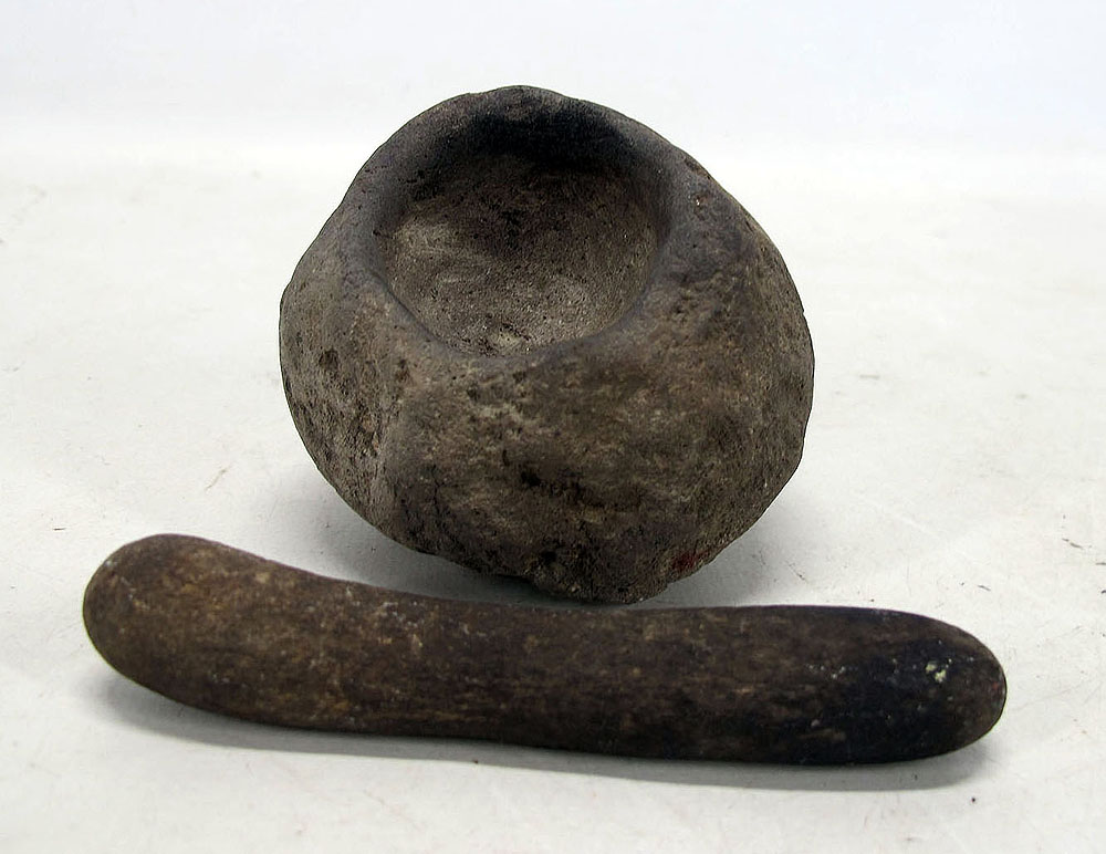 Ancient Native American Indian Mississippian Grinding Stone Mortar And Pestle Yqz Ebay 1085